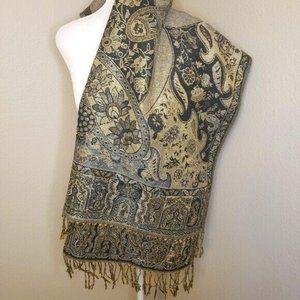 PASHMINA Cashmere & Silk Oversized Scarf/Wrap